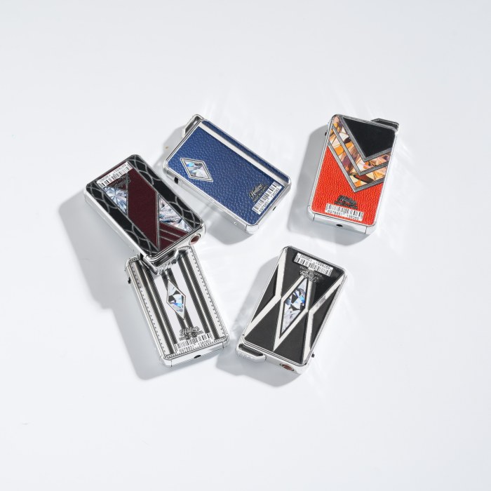 Isqueiro Light Luxe acolchoado com padrão de diamante direto