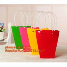 high-quality pp clear plastic shopping bag for chocolates with rope