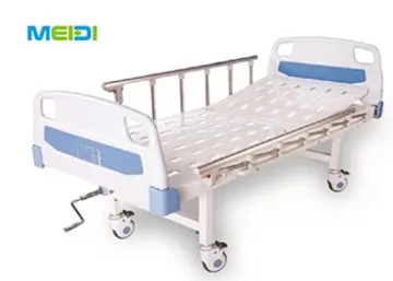 ABS Elderly Patient Rotating Manual Medical Hospital Bed with wheels