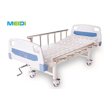 ABS Elderly Patient Rotating Manual Medical Hospital Bed with wheels