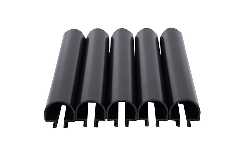 Black PVC Arc Shaped Seal Strip