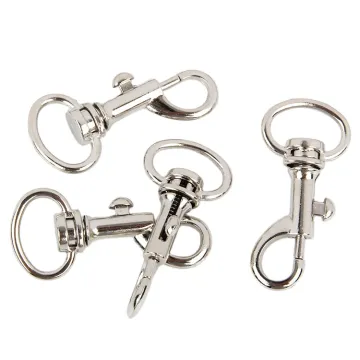 Durable Zinc Plated Metal Spring Clip Swivel Snap Dog Hooks for Pet Collars