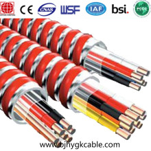 MC Cable 12AWG Cable de armadura interbloqueo de aluminio