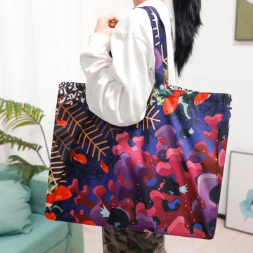 Washable Reticule Shopping Bag for Women - QG-SB10 Heavy Fabric