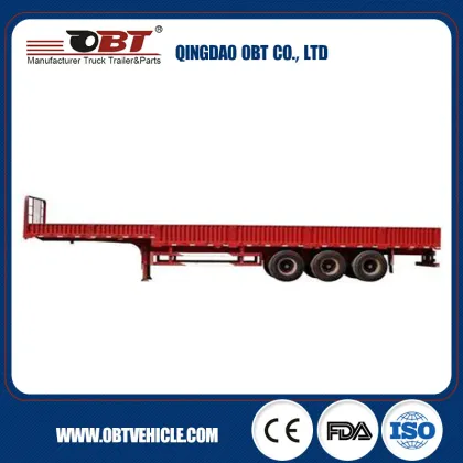 40t semi truck trailer dropside/sidewall semi trailer for variety transport purpose
