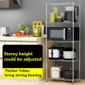 Adjustable Chrome Coated Durable Metal Storage Unit Shelves