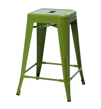 vintage bistro industrial metal bar chairs