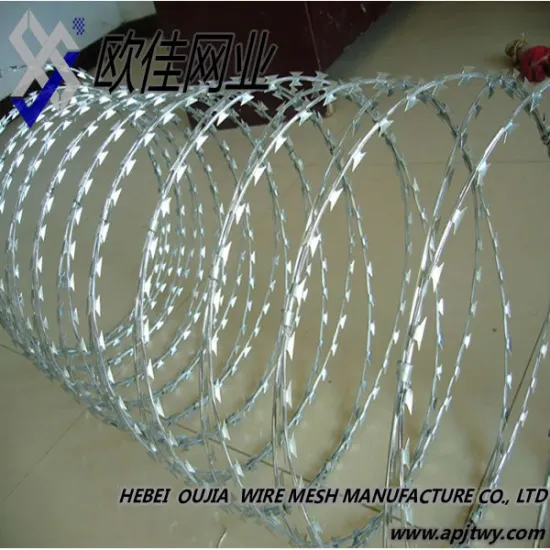 china wholesale Bto-22 Hot Dipped Galvanized Razor Wire Fencing