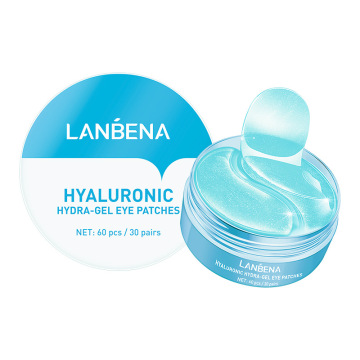 Lanbena 60 pcs menghidrat topeng mata dengan asid hyaluronik, vitamin C, emas, dan retinol