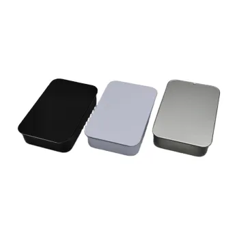 92x60x21mm Sliding Tin Box for Solid Perfume, Brow Soap, and Mint Packaging