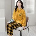 Winter Flannel Ladies Cute Cartoon Pajamas