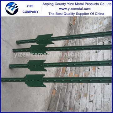 1.33lb/ft Green Painted Studded Fencing T post with Spade/ Studded T post supplier