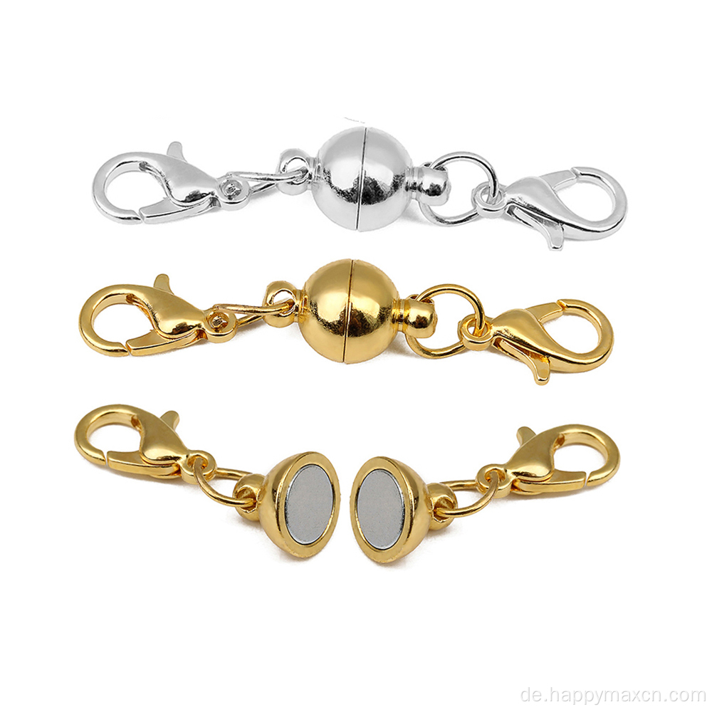 5pc Ball Magnetic Lobster Clasp -Schmucksteine ​​herstellen