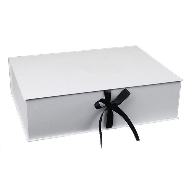 White Rigid Book Shape Packaging Box