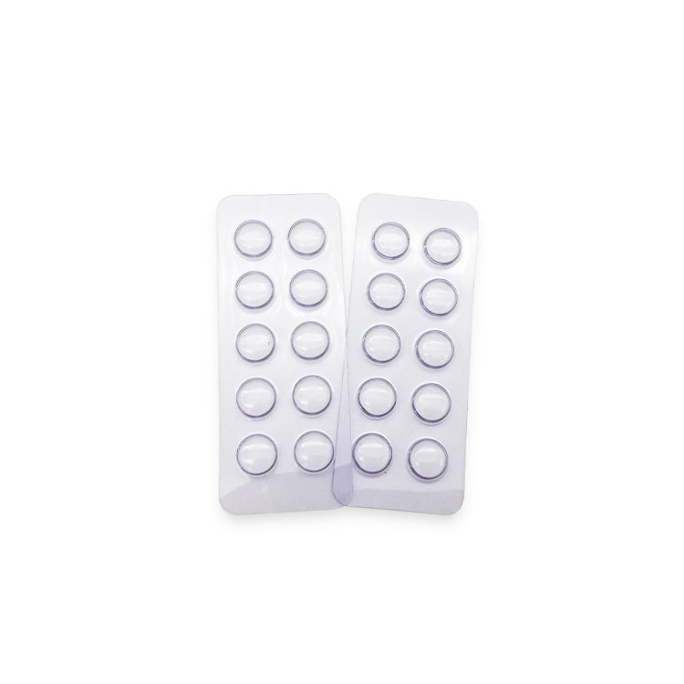 Medicine transparent round small pills blister trays