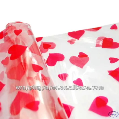 Printed cellophane sheets paper wrapping cellophane