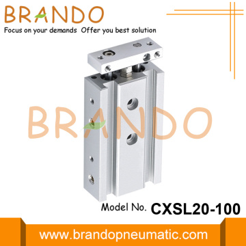 SMC Type CXSL20-100 Dual Rod Air Pneumatische Cilinder