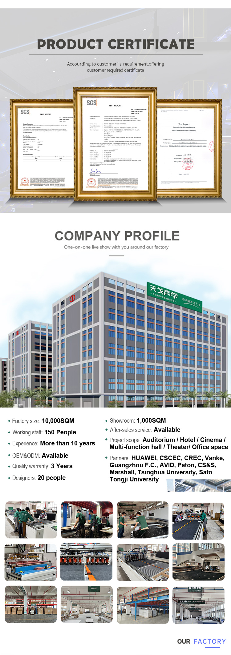 10Fabric acoustic panel