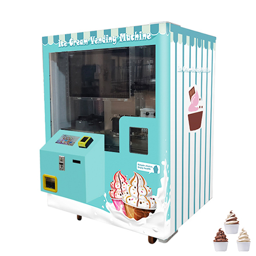 Coin Operated Ice Cream Vending Machine, High Quality Coin Operated Ice