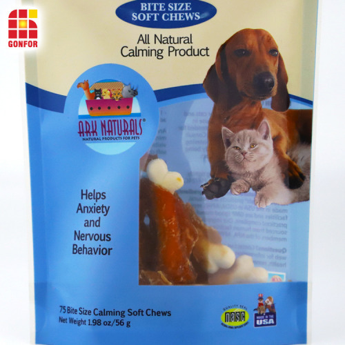 Dog Treat Packaging Zipper Stand Up Pouch