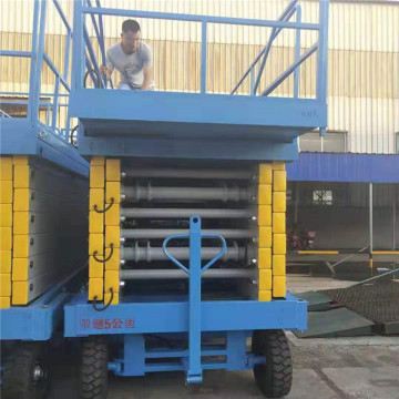 300kg 18m Pinalawak na deck ng Mobile Scissor Lift Platform