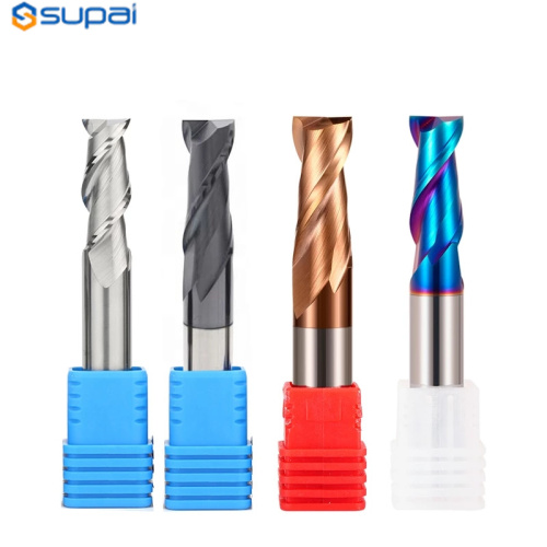 Carbure End Mill 2flues CNC Moillé Alloy