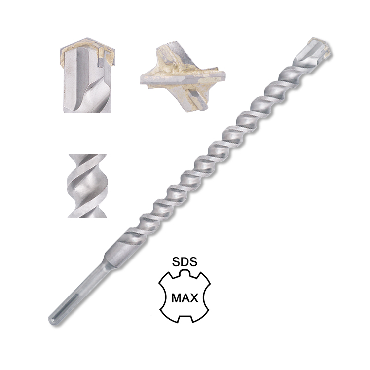 Brocas SDS Plus Solid Rock Carbide con punta de carburo 4 caras –  FERREMASTER, S.A.