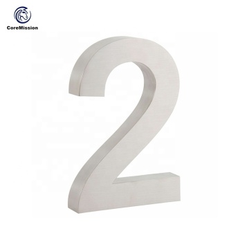 15cm Customized Stainless Steel Brushed House Number