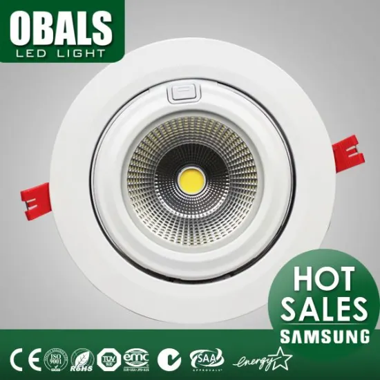 ultra slim 215mm cut hole size high power cob led spotlight track
