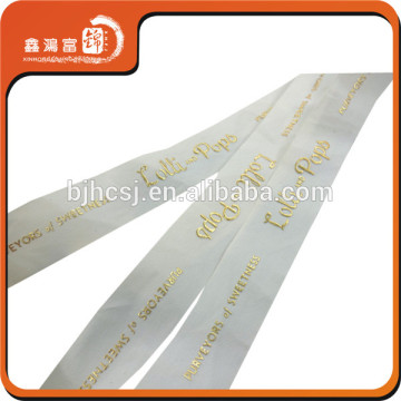 wholesale custom logo printed wholesale cotton ribbon