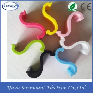 Unique products cute S-shape novelty phone holder plastic phone mount