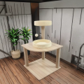Playhouse moderno gato árvore torre de madeira indoor scratcher multi camada escalada condomínio centro atividade interativa dormir caixa
