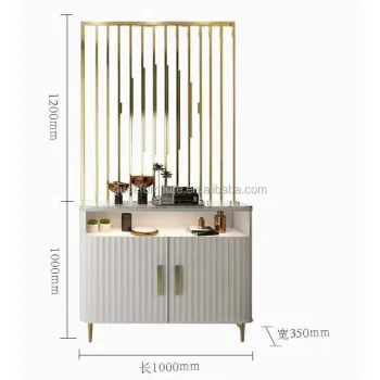 Elegant Chinese Style Console Table with Screen and Drawers