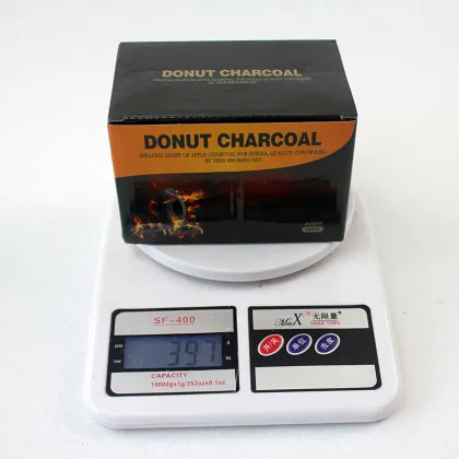 Wholesale donut shape apple wood nature hookah charcoal
