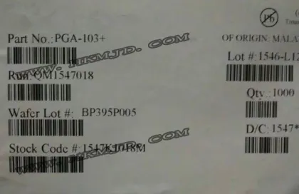 Monolithic Amplifier PGA-103