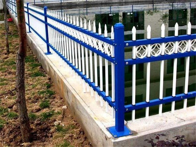 welded steel picket fence