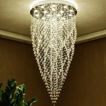 Nordic Modern Chrome Pendant Lights with Luxury Stainless Steel and K9 Crystal Chandelier for Home