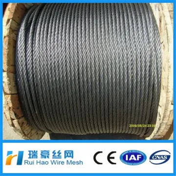 elevator steel wire rope 8 x 19S + FC galvanized steel wire rope