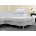 Modern White Leather-made Sectional Sofa