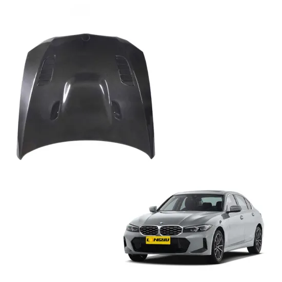 Langyu Carbon Fiber Front Bonnet Engine Cover for BMW 3 Series E92 Pre-Uprade V Style Engine Hood