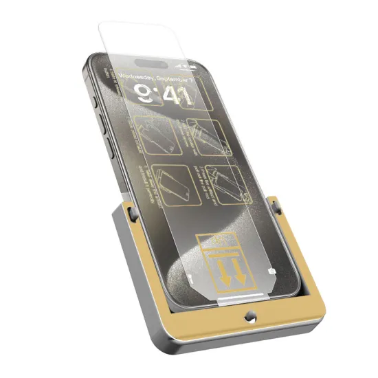 9H Diamond Hardness HD Auto Alignment Tempered Glass Screen Protector for iPhone 13/14/15/16 Plus Pro Max