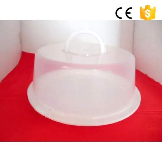 White With Clear Plastic Window Birthday Cake Box With Handle Packaging Box For Cake