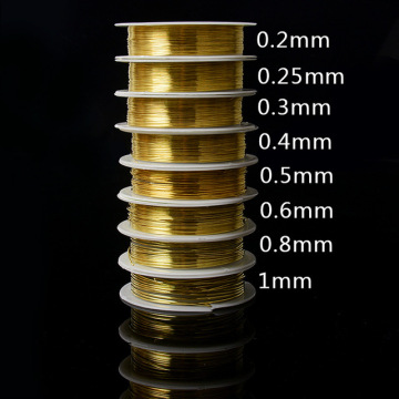 Factory Supply: Customizable DIY Craft Supplies - Including 0.2mm-1mm Gold Bead Thread, Silver Yarn, Handmade Bracelets, and Flexible Copper Wire for Jewelry Making