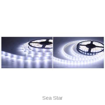 led light strips, 2835 SMD, 60pcs/m, 10W/m, DC24V, >900Lm/w
