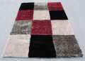 Elastic &amp; Silk Shaggy Carpet With Design