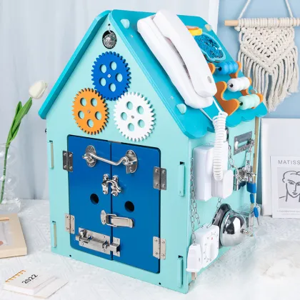 Wholesale Wooden Playhouses: Educational Toys for Kids on Busy Board