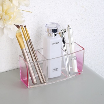 Boîte d'organisateurs de maquillage en acrylique avec tiroirs - Stockage de vanité pour pinceaux et cosmétiques