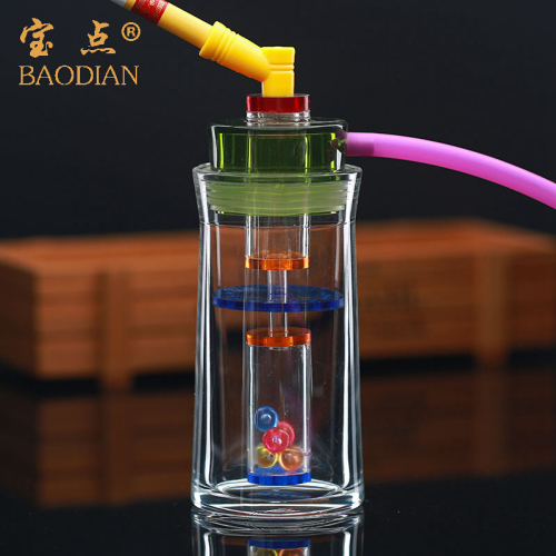 acrylic circulating filter Mute water sand filter health smoking pipes hookah set