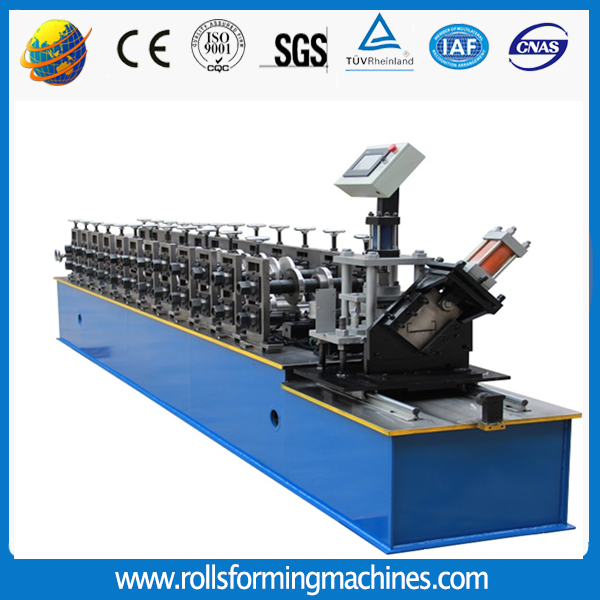 Omega furring C stud U track L angle 4 in one light keel roll forming machine line