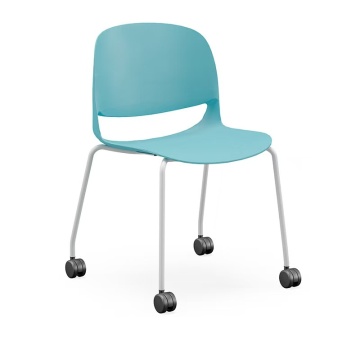 Multi-functional School Training Plastic Chairs with Metal Legs